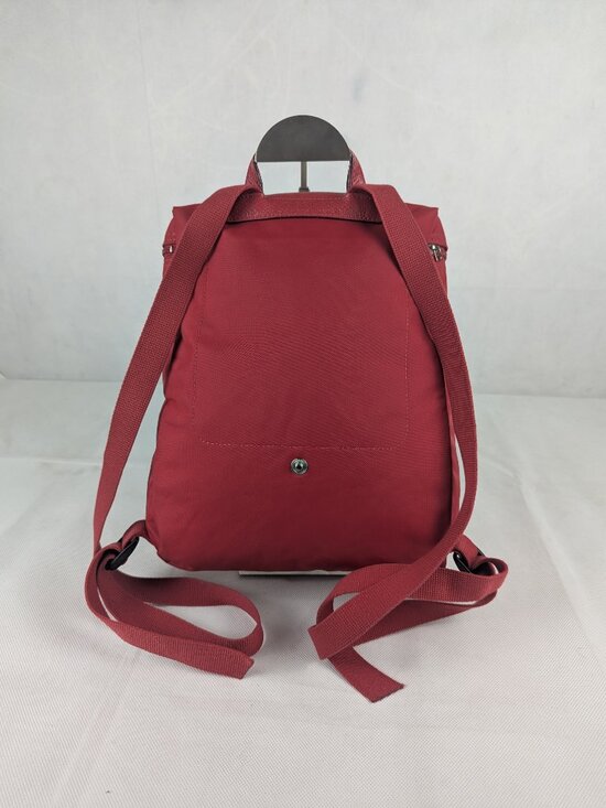 Authentic Longchamp Le Pliage Backpack Red Nylon Foldable - Used -Good Condition main image 5